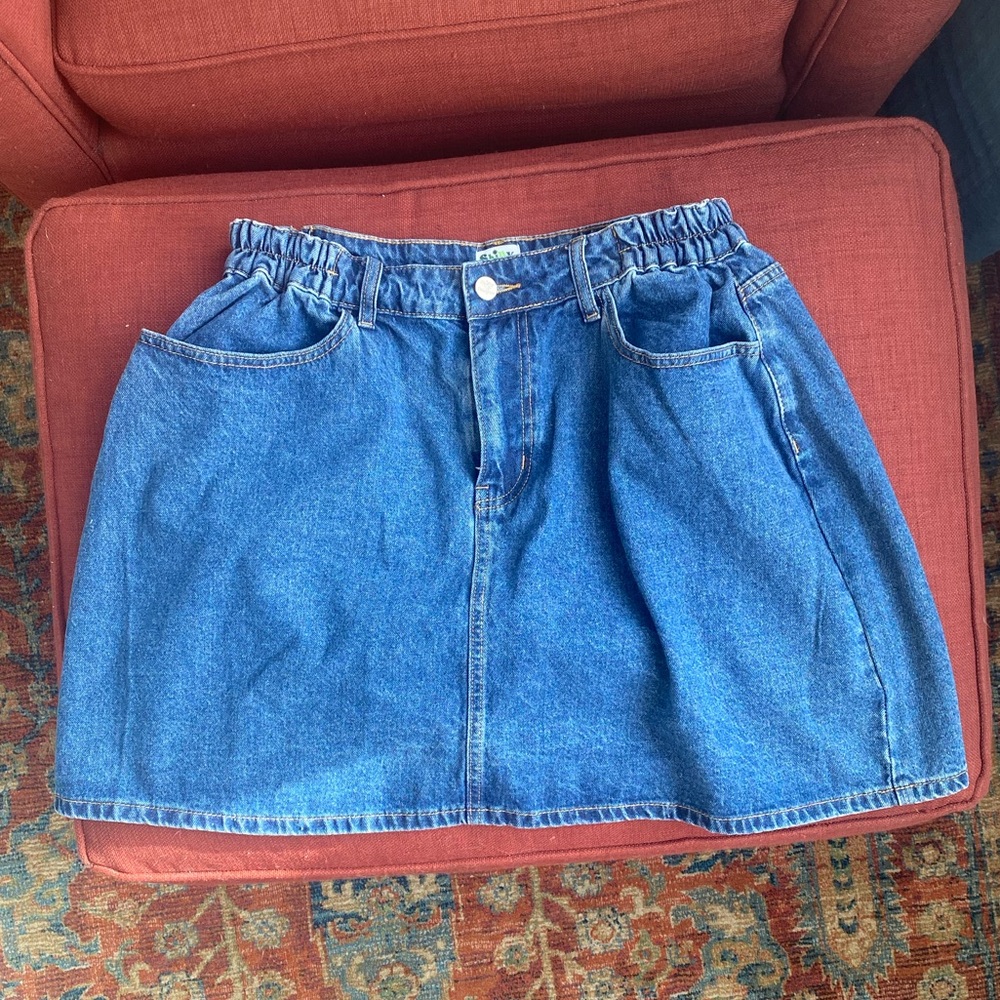 Shiny by Nature Denim Skirt